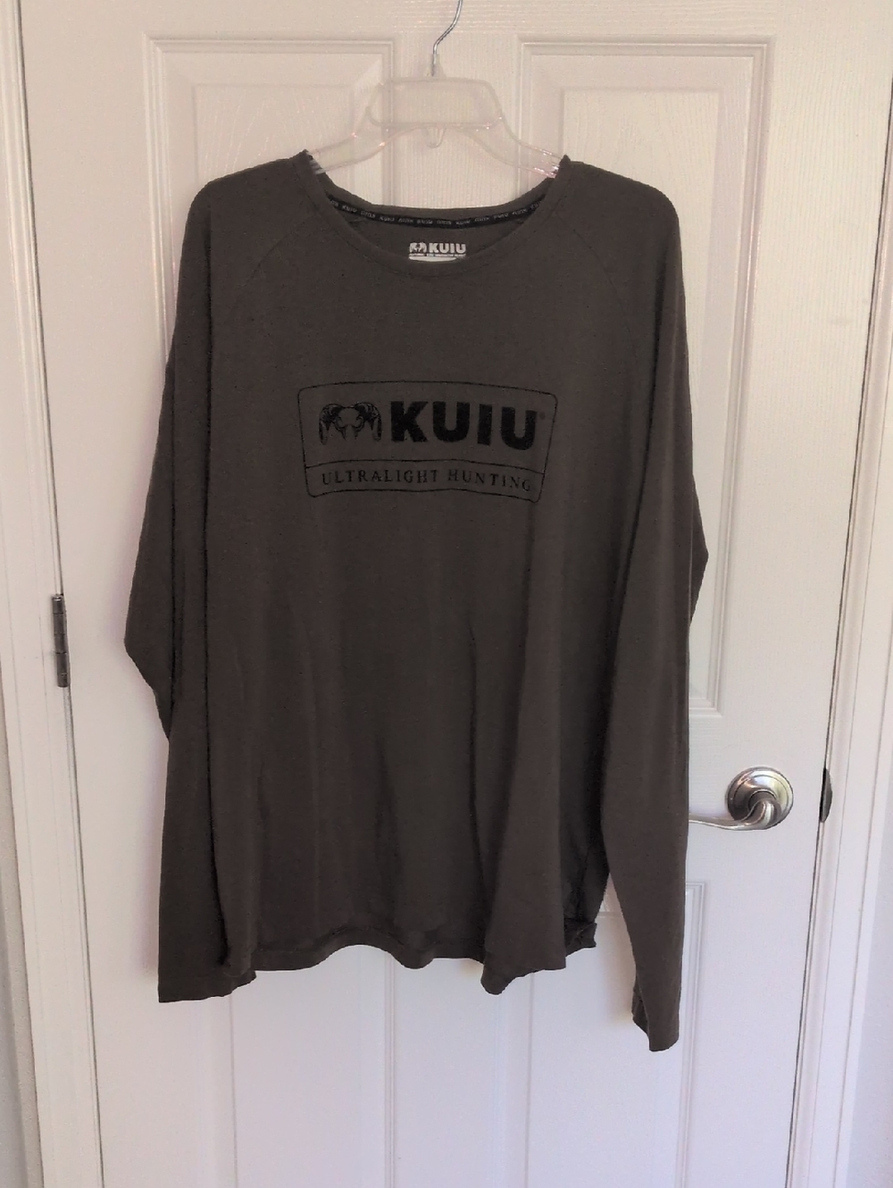 KUIU Dark Green Ultralight Hunting Long Sleeve Tee - 3X